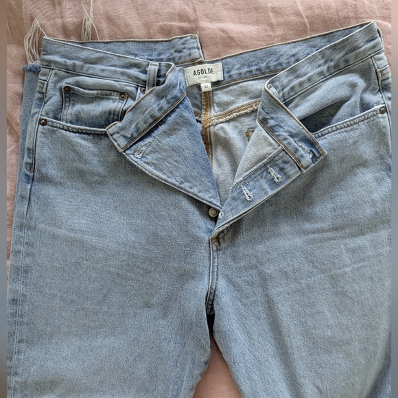 AGOLDE Criss Cross Straight in Dimension - Women's Size 32 - Picture 4 of 5